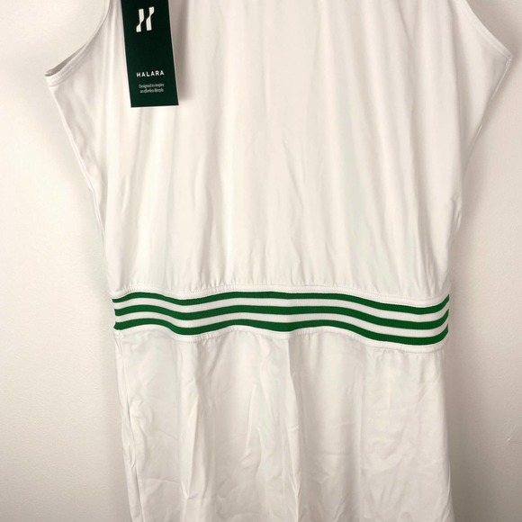 Halara Everyday Cloudful Air First Place Dress In White Green Medium New - Picture 7 of 13